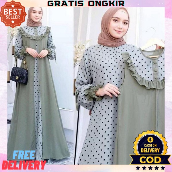 Baju Gamis Model Terbaru Gamis Kondangan 2023 Bsju Games Kekinian Jumbo Import Murah Bju Games Syari