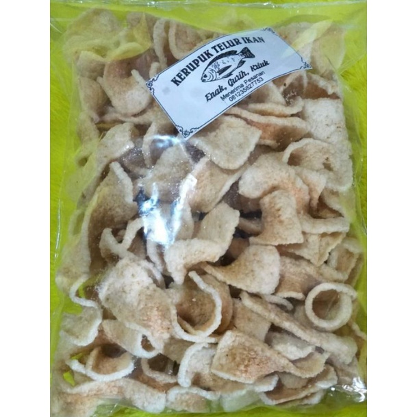 

Krupuk telur mujaer-gurih-crunch-200gr-cemilan enak-jahanan murah