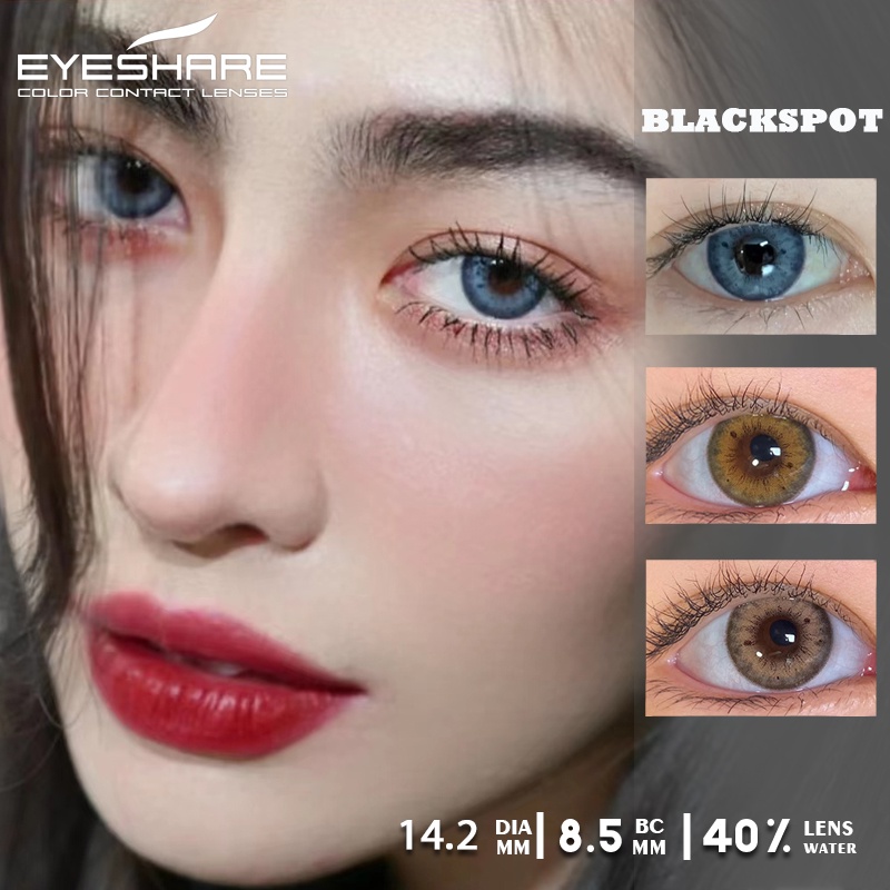 [✅COD] BLACKSPOT Lensa Kontak Berwarna Gankyu Kitty Mini Primo Gray softlens Korea Warna Eyes Soflen Model Terbaru 2023 Hitam Pintar Big Eyes