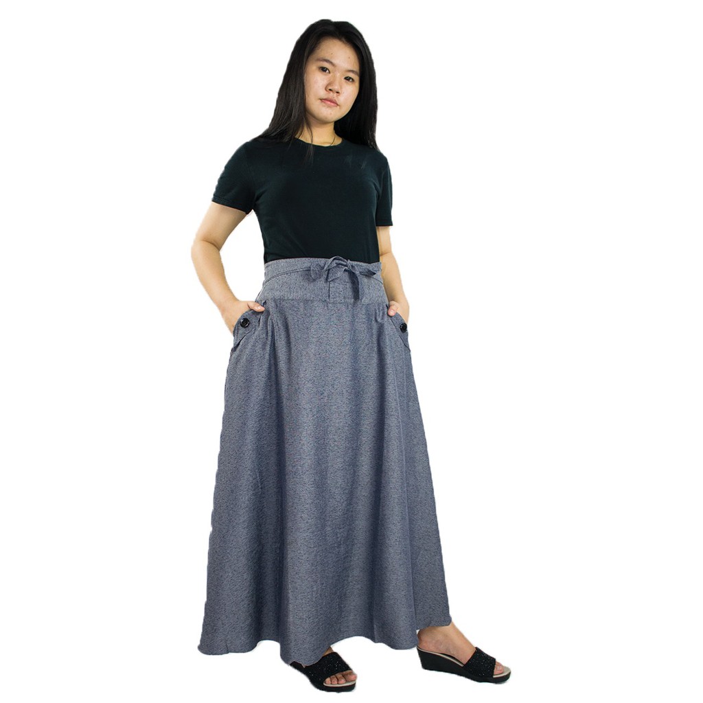 SB Collection Rok Maxi Jalila Payung Panjang Casual Longskirt Wanita