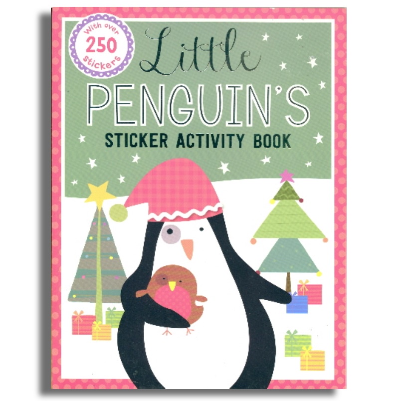 Little Penguin's Sticker Coloring Activity Book