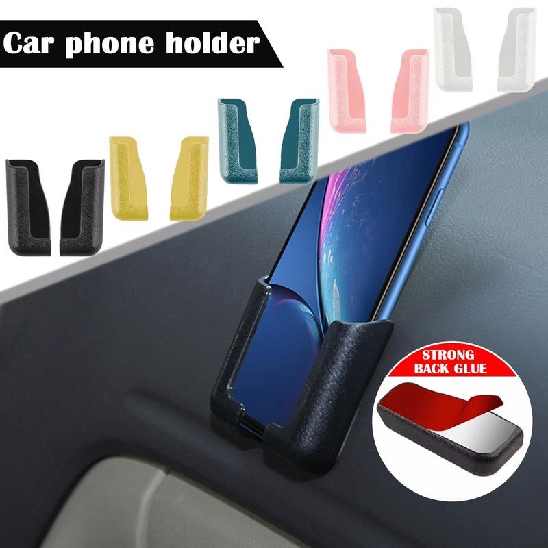 1 Pasang Bracket Holder Penyimpanan Handphone / Tablet Multifungsi Adjustable Untuk Interior Mobil