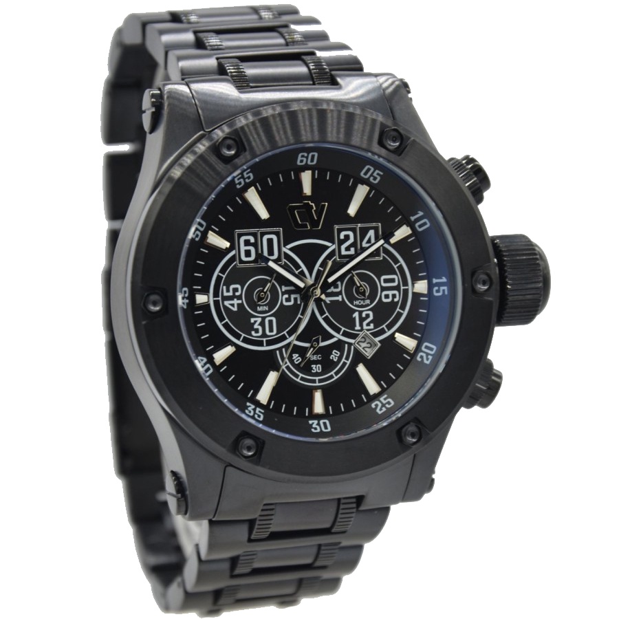 Jam Tangan Pria Original Christ Verra CV 71069G-16BLK Black Stainless Steel