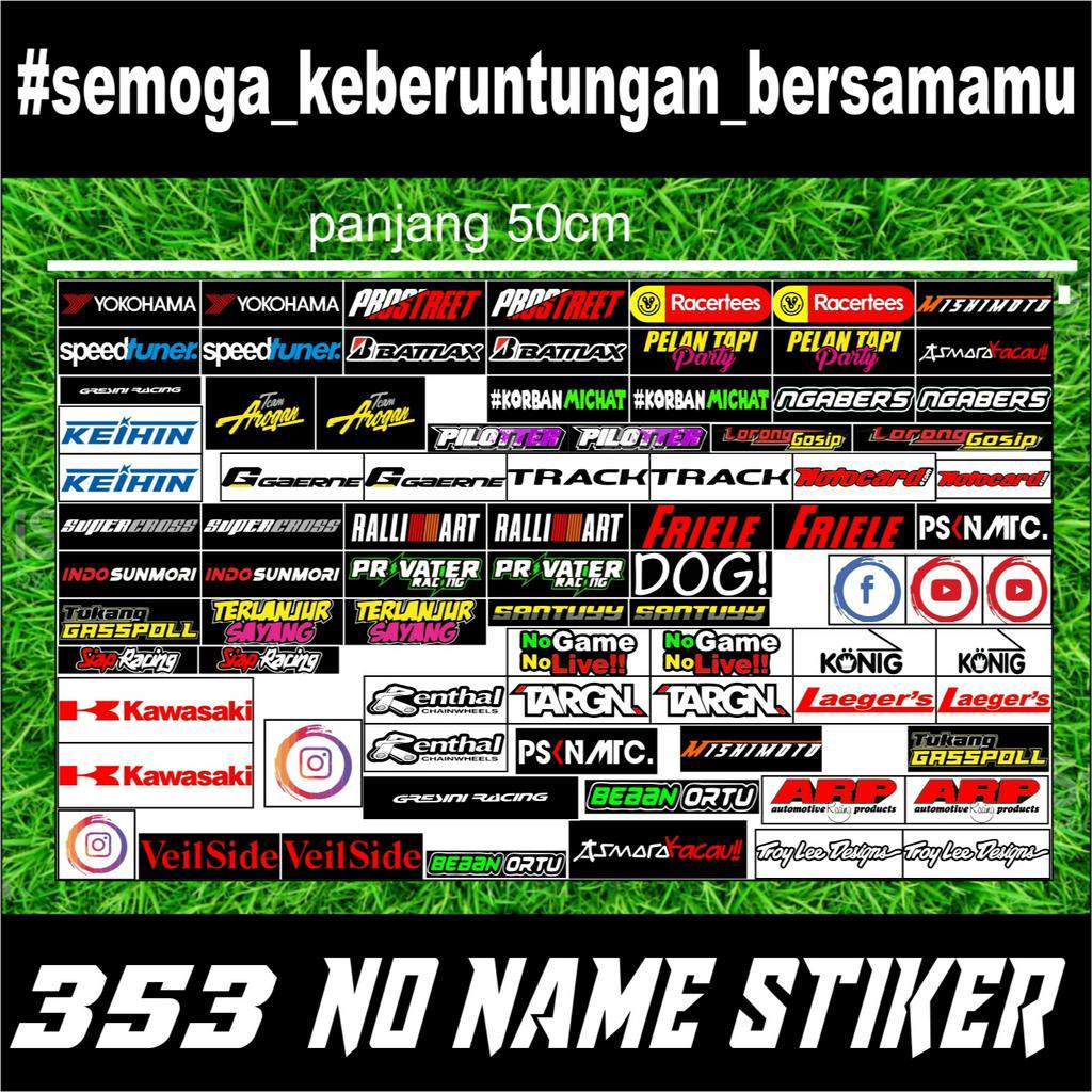 stiker stiker (353) stiker racing / stiker baru / stiker motor / stiker sponsor