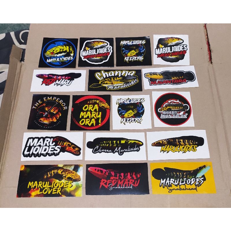 

12 pcs stiker channa MARU terkeren termurah!