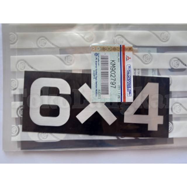 Part Resmi Stiker 6 x 4 Untuk Tronton Truk 220PS Mitsubishi FUSO FM FN 517 6x4