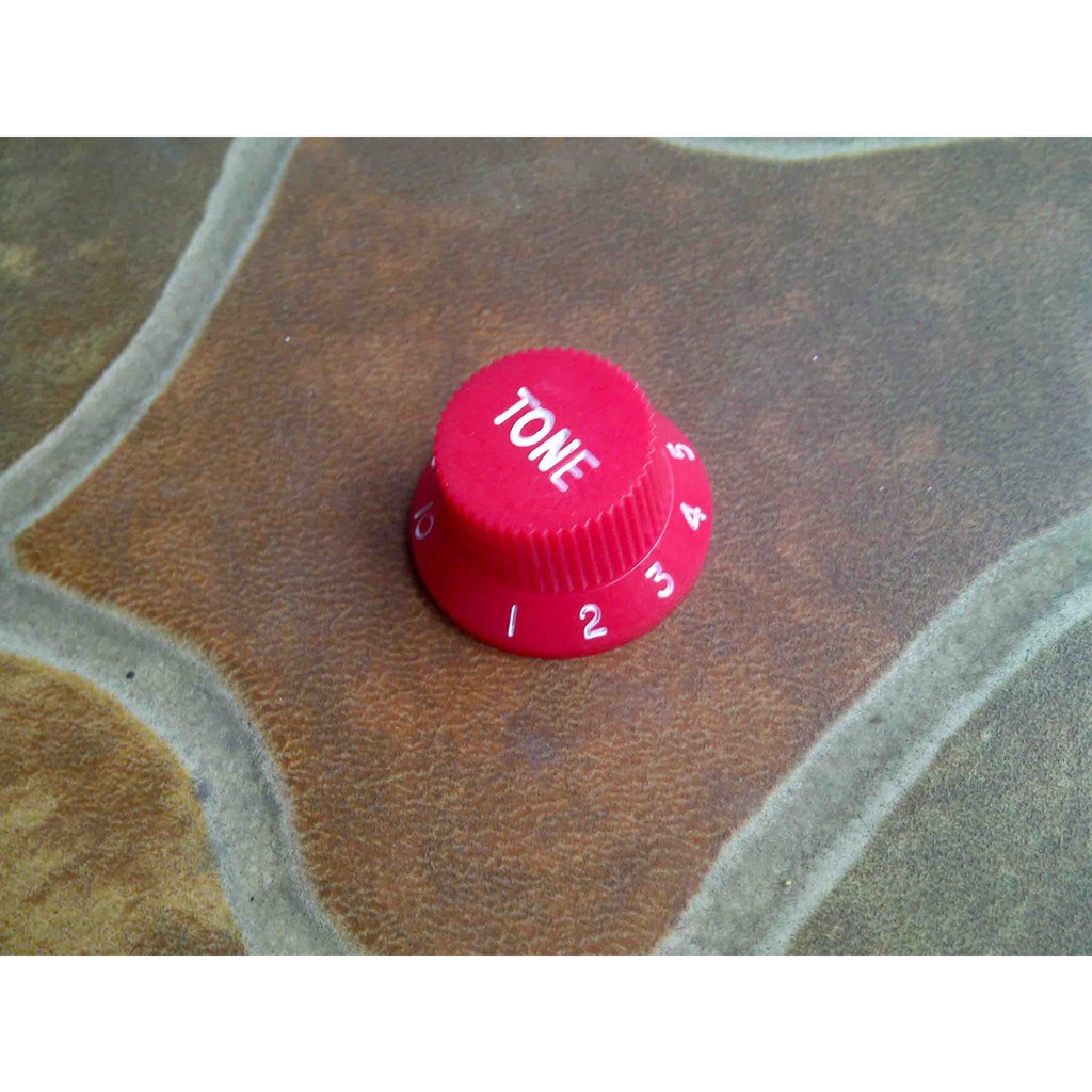 Knob Tone Gitar Warna Merah Control Potensio Ibanez Fender Schecter Cort Yamaha Artrock Rick Hanes