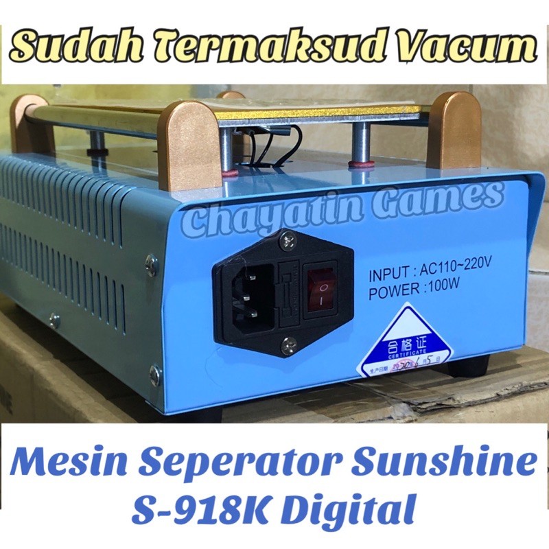 Mesin Separator Sunshine S-918K - Alat Pemisah LCD Touchscreen Digital