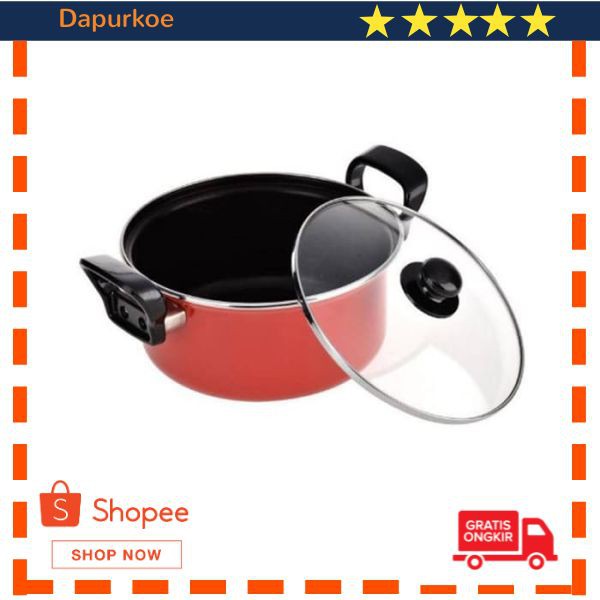 Murah Maspion Panci Dutch Oven 26cm - Merah Elegan