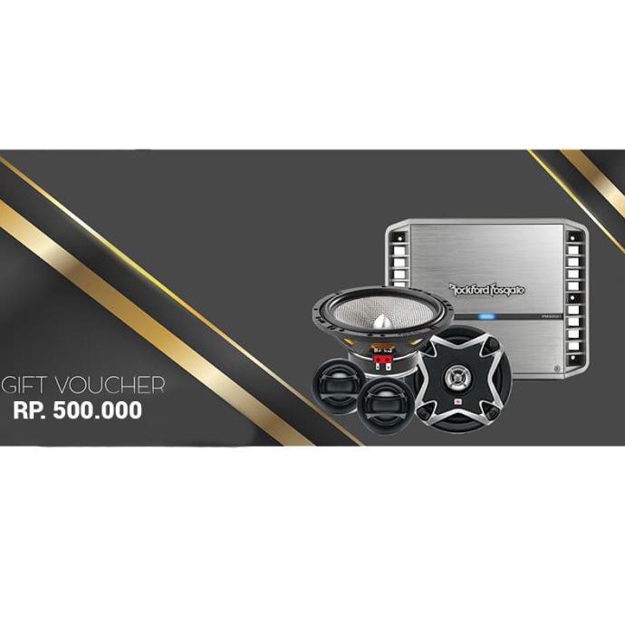 READY Voucher Belanja Audio Senilai 500 Ribu
