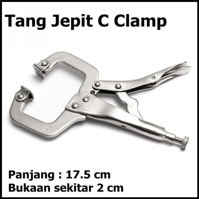 Tang Jepit C Clamp Swivel Pad Lock Grip RLP CP6 Silver  0 Ulasan