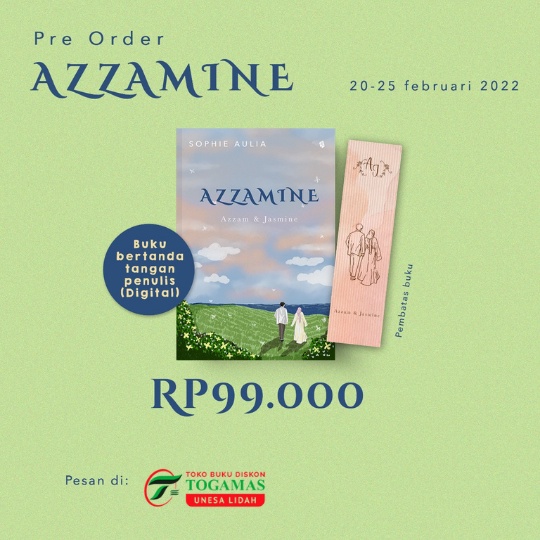 SIAP KIRIM!! NOVEL AZZAMINE (AZZAM &amp; JASMINE) KARYA SOPHIE AULIA