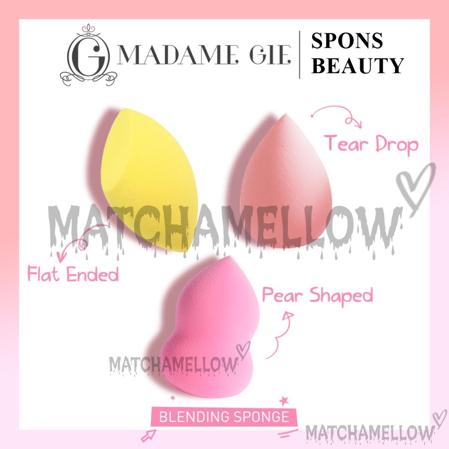 ❄️MATCHA❄️ MADAME GIE SPONS BEAUTY BLENDER - BEAUTY SPONGE SPONS BLENDING