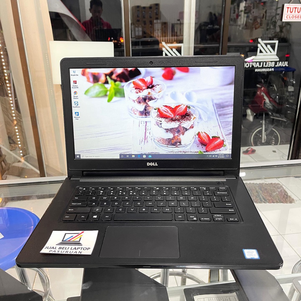 Dell Inspiron 14-3467, core i3 (gen-7), ram 4gb, ssd 240gb, cocok daring, siap kerja, cocok untuk de