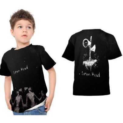 raffastore10 Kaos Baju T-shirt Anak Murah Fullprint SIREN HEAD 06