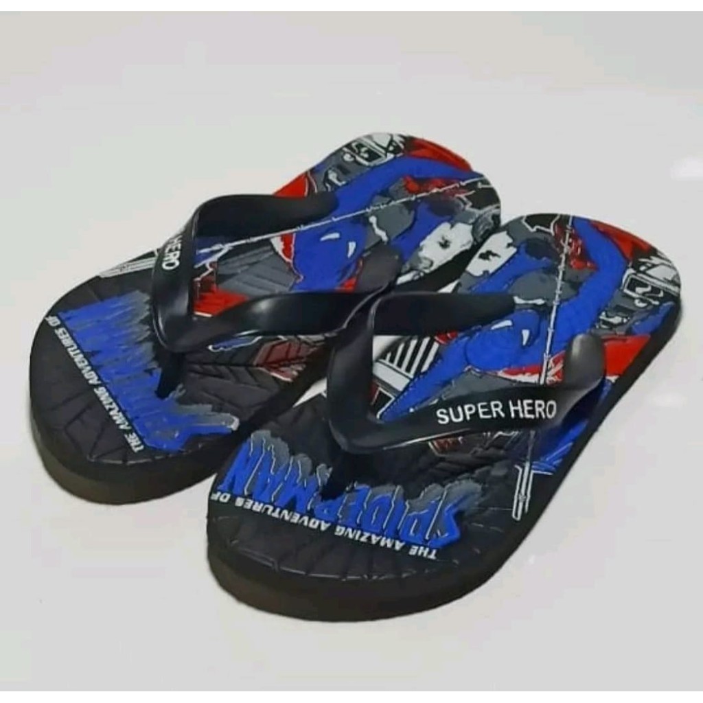 SANDALJEPIT ANAK LAKI LAKI SPIDERMAN SANDAL ANAK SPON SPIDERMAN