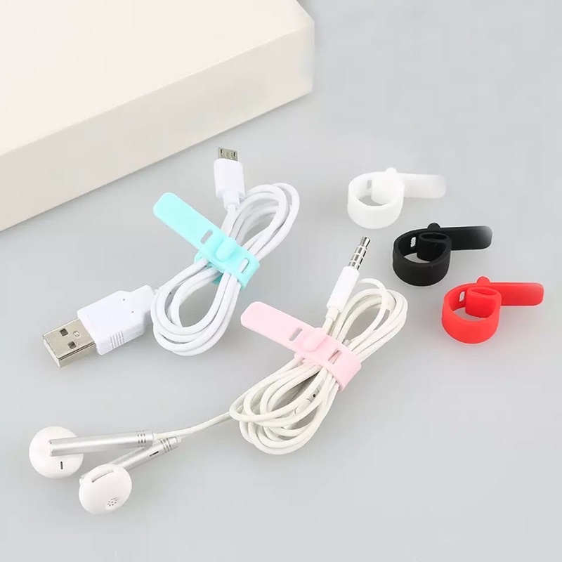 Pengait Kabel Charge Headset 1pack isi 4pcs