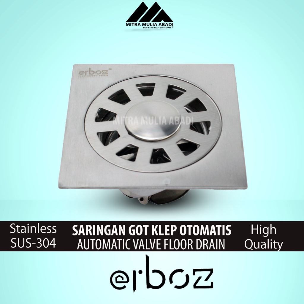 Saringan Got Klep Otomatis Anti Kecoa Stainless SUS-304