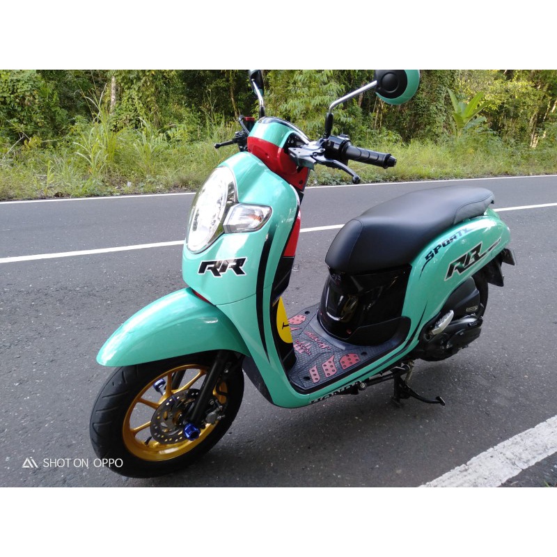 TWEBARU DECAL STICKER SCOOPY new esp fi Biru Tua DECAL SCOOPY- DECAL MOTOR SCOOPY