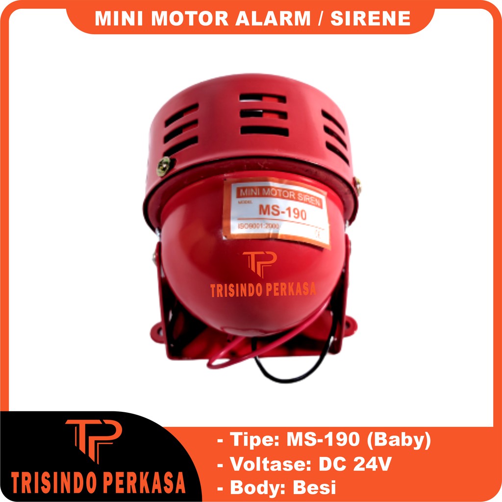 Baby Mini Sirine Sirene Motor Alarm MS190 MS-190 DC 24V 24 Motor Sound