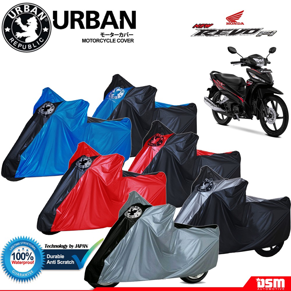 Urban / Cover Motor Honda Revo 100% Waterproof / Aksesoris Motor Revo / Cover Motor Premium  / DSM