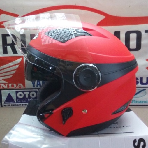 Zeus ZS610 Helm Halfface Solid Color - Helm Zeus ZS 610