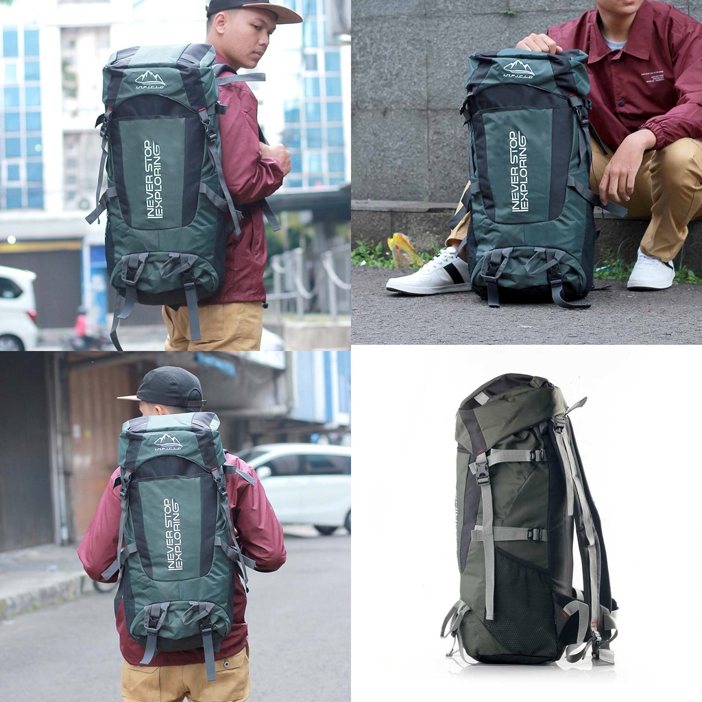 Tas Ransel Carrier Backpack Gunung Adventure Hiking Outdoor Original 70L Liter Tas Naik Gunung Keril