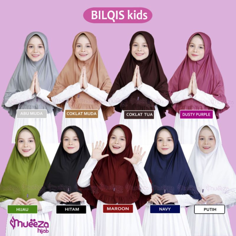 Mueeza Hijab Bilqis Hijab For Kids // Hijab Bilqis