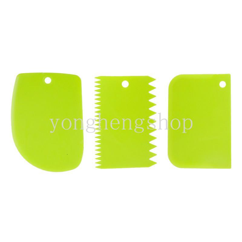 3pcs / set Spatula Pengikis Krim Kue Untuk Dekorasi