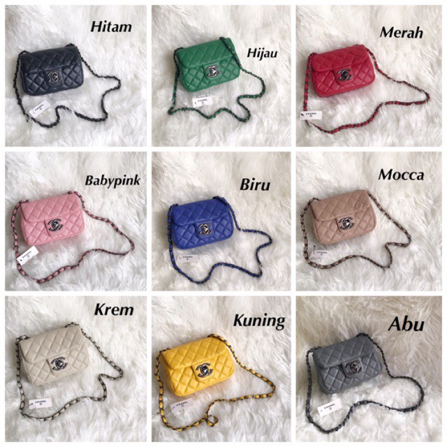 Tas Selempang Cantik Chanel Mini Baby Sling TERMURAH Tas Batam Channel Tas Slempang Tas Impor