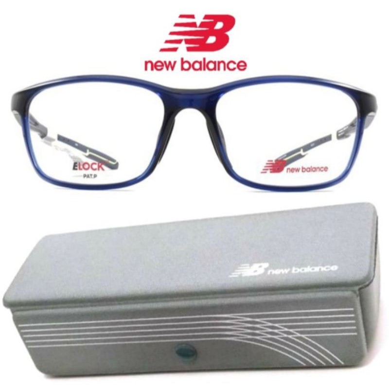 Kacamata Frame Pria Original New Balance NB09124-C4 With Elock - Sporty Blue