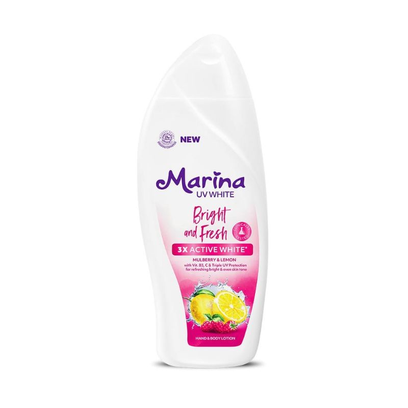 Marina Hand Body Lotion Uv White 185 ML-HBL Marina Original 100%