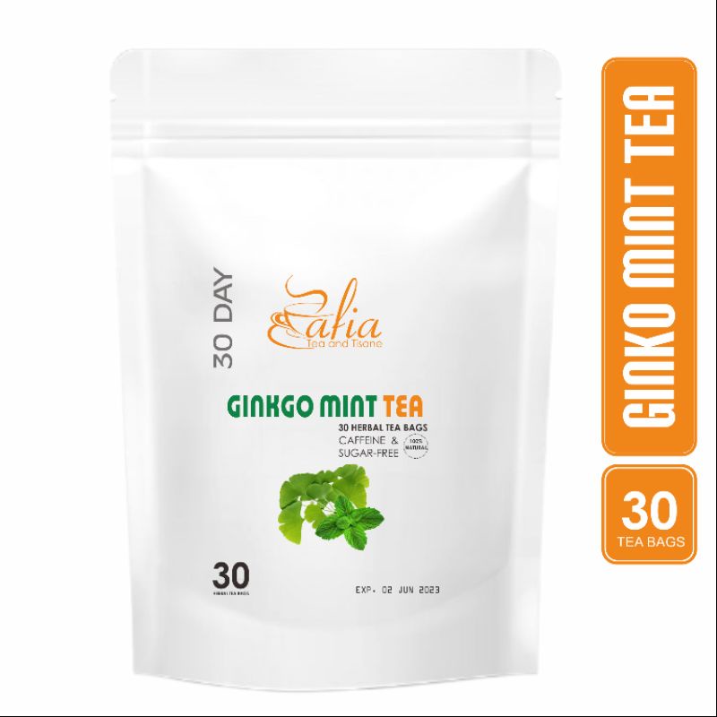 

Ginkgo Mint Tea : Ginkgo Leaf plus Peppermint Leaf (30 Tea Bag)