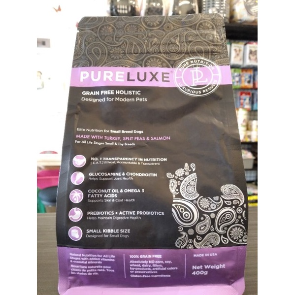 Pureluxe - Small Breed Dogs 400gr