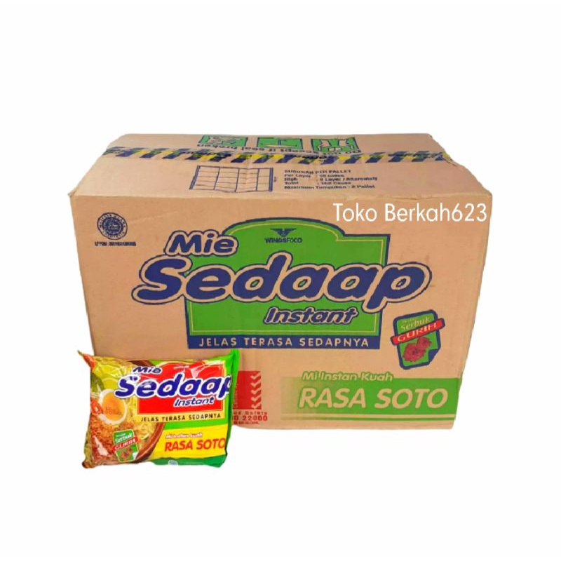 1 Dus Mie Sedaap Rasa Soto Isi 40 Pcs - Sedap Soto