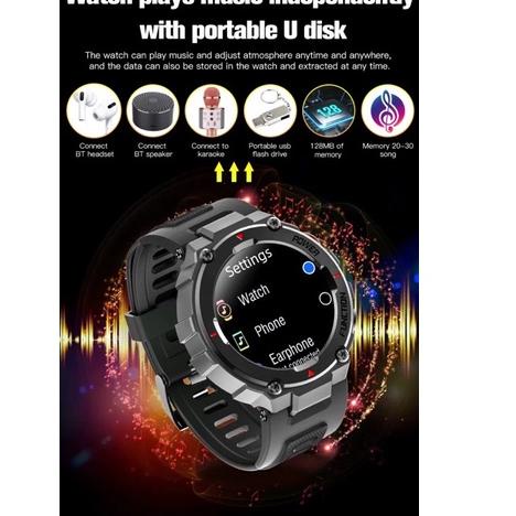 Modern.. Smartwatch ANTI AIR IP68 ORIGINAL jam tangan pintar pria musik music Android IoS Gps telefo