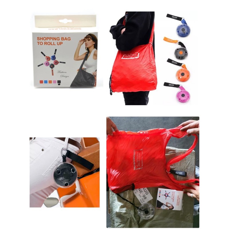 TAS BELANJA GULUNG / SHOPPING BAG ROLL UP - TAS LIPAT - TAS NGETREN