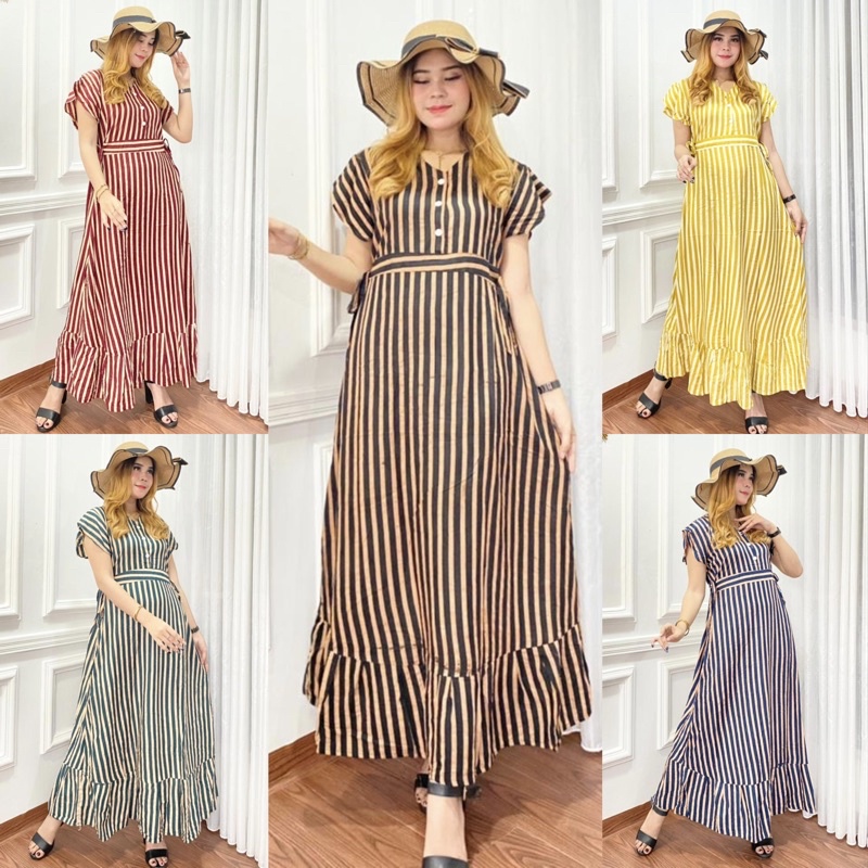 DASTER ANDIN ARAB ELSA SALUR || RAYON SUPER GRADE A ORI || MODEL KANCING DEPAN BUSUI &amp; BUMIL LD 110