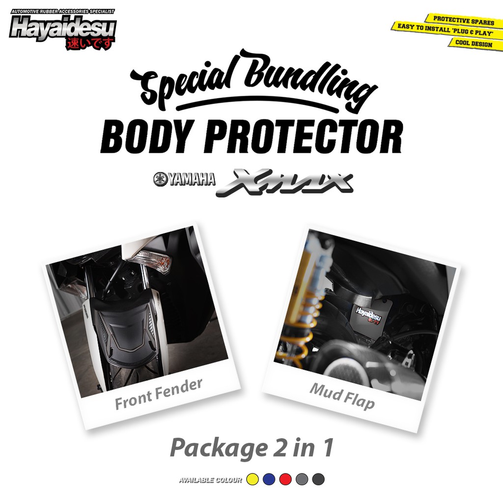 

Hayaidesu XMAX PAKET HEMAT Special Bundle Body Protector