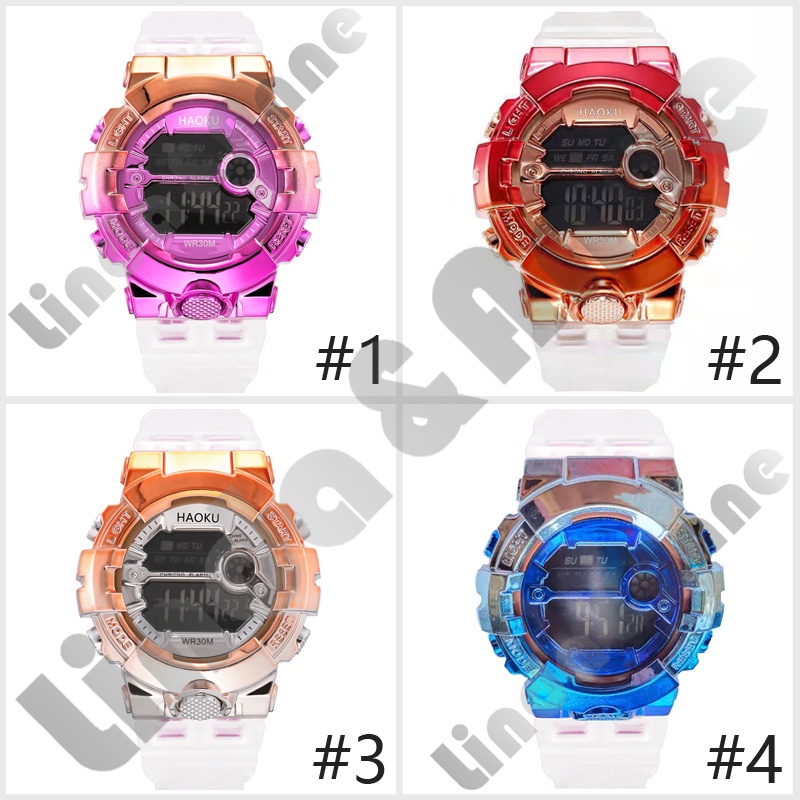 Jam Tangan Wanita Dan Pria Sport Digital Transparan Casual Fashion / Jam Tangan Digital Import