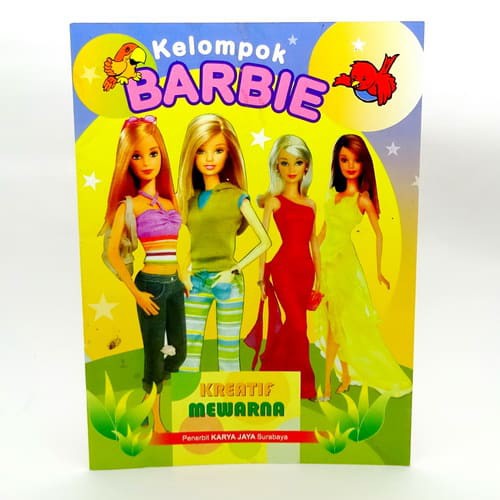 Grosir Buku Mewarnai Kreatif Mewarna Barbie