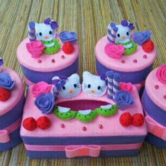 Set toples flanel HK pink ungu