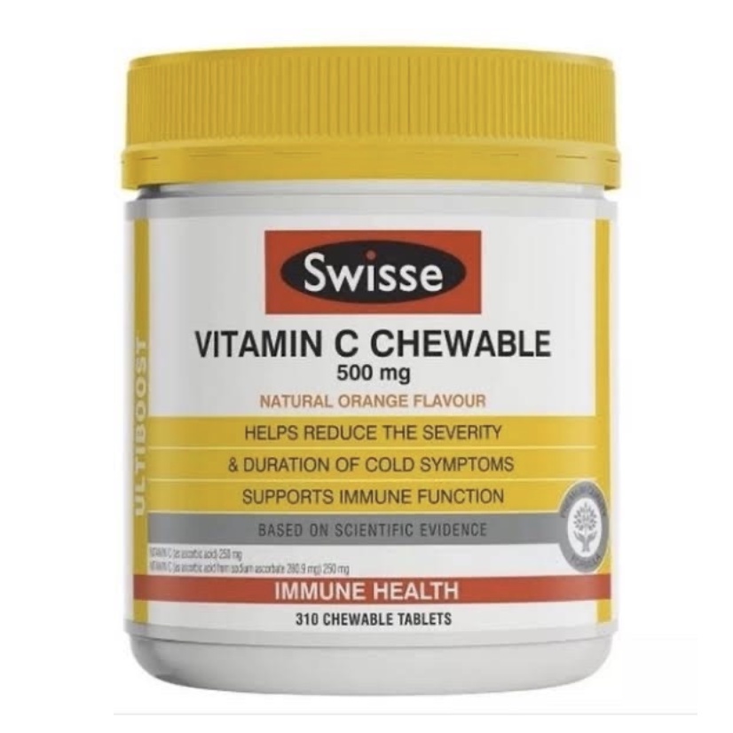 SWISSE Vitamin C Chewable 500mg - 310 tablets