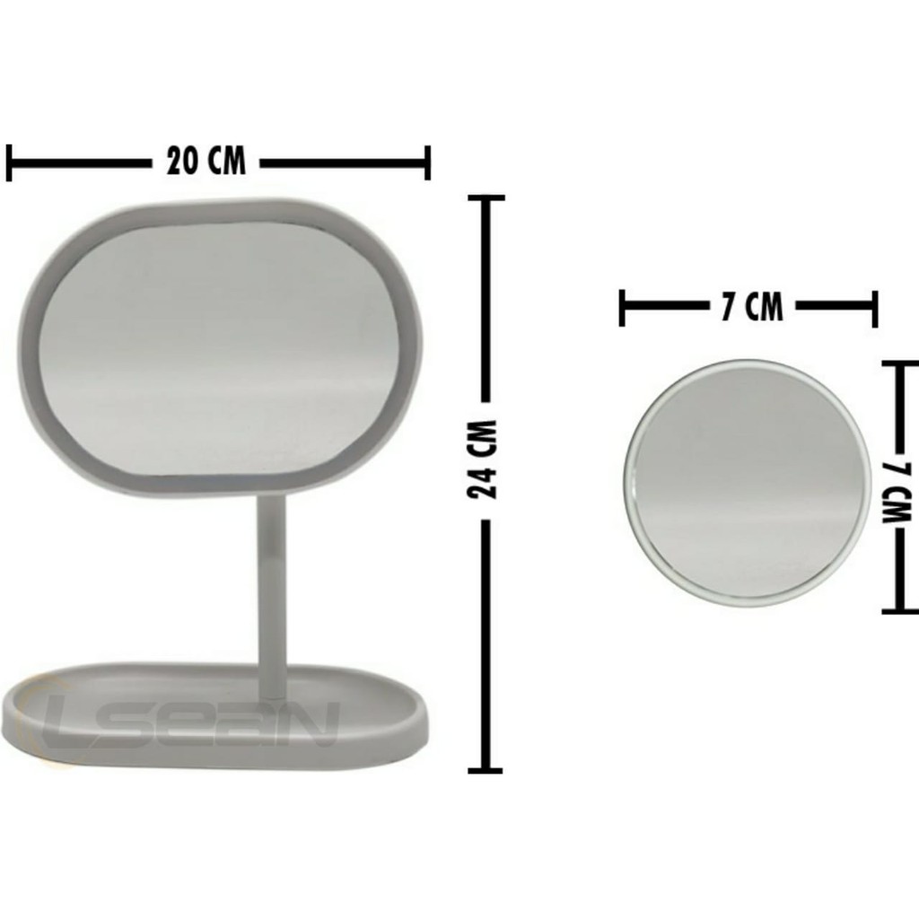 Cermin Makeup LED | Magnifying Mirror