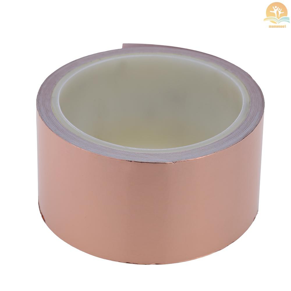 50mm * 10m One Side Copper Foil Tape EMI Shielding Single Conductive Adhesive for Guitar