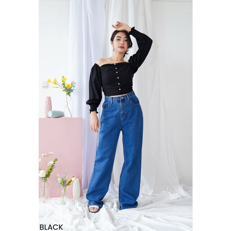 Acit Puff Blouse Atasan Top Wanita