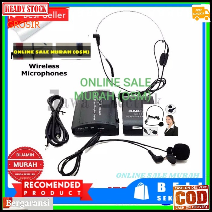 G120 Nakata Mic Wireless Single headset original 100% mik wireles bando microphone pro profesional mikrophone karaoke audio sound sistem system vokal vocal panggung dj studio G120  1 channel  Bisa KE SEMUA ALAT AUDIO SOUND  DAPET HEADSET + KLIP  MENGGUNAK