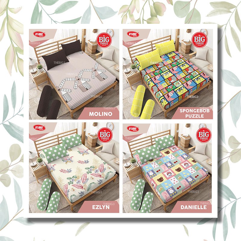 Kintakun Lite Sprei 180x200 / 160x200 cm Motif Minimalis Modern Bunga - TBT