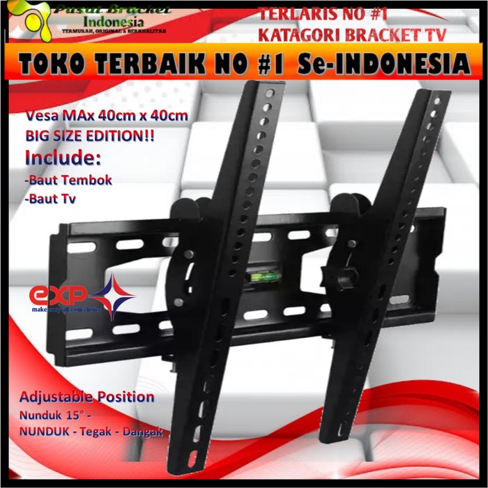 Bracket TV KHUSUS PANASONIK 42&quot; s/d 55&quot; waterpass GARANSI 100% COCOK!