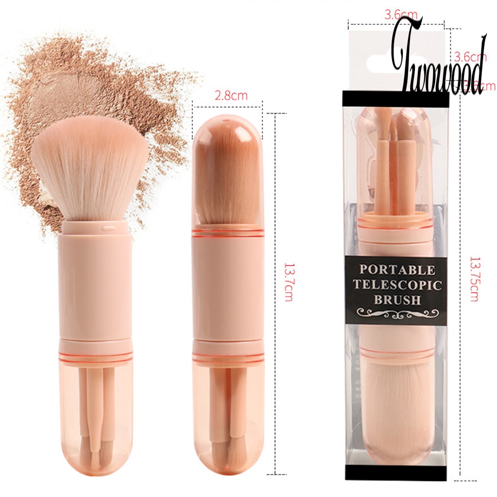 Brush Makeup Multifungsi Bahan Bulu Halus Untuk Wanita